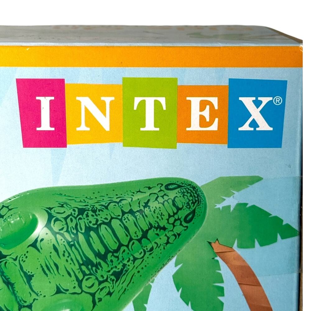 INTEX Ride-On Giant Gator Pool Float with 4 Handles - Picture 4 of 7